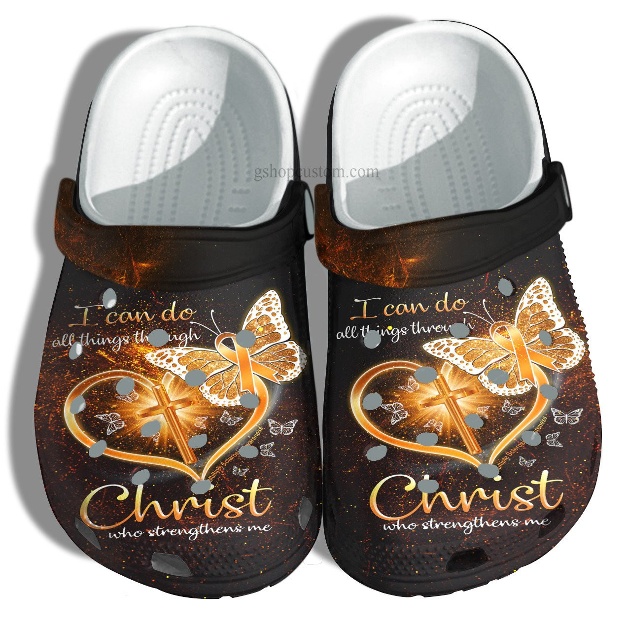 Butterfly Faith Jesus Christ Croc Shoes Gift Grandaughter- Butterfly Heart Cross Believe Crocs Shoes Gift Niece
