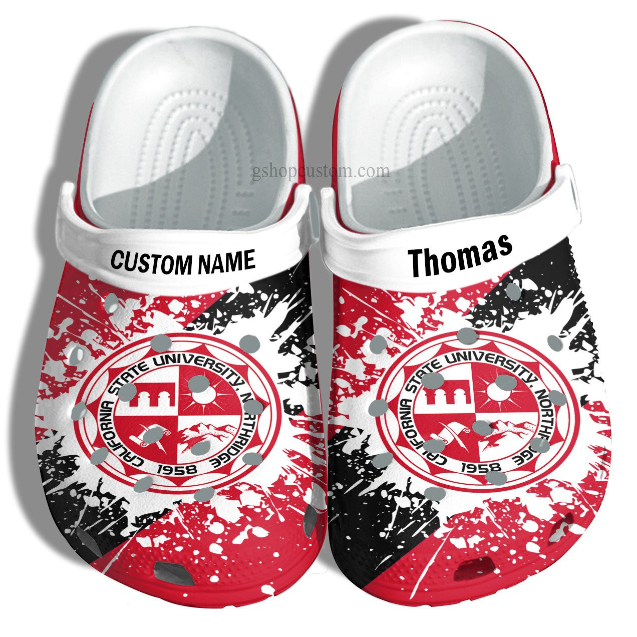 California State University Northridge Graduation Gifts Croc Shoes Customize- Admission Gift Crocs Shoes