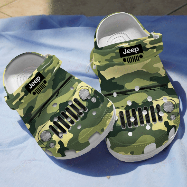 Camo Jeep Classic Shoes Crocs Clogs Gifts For Men Son Grandpa Father Day 2022