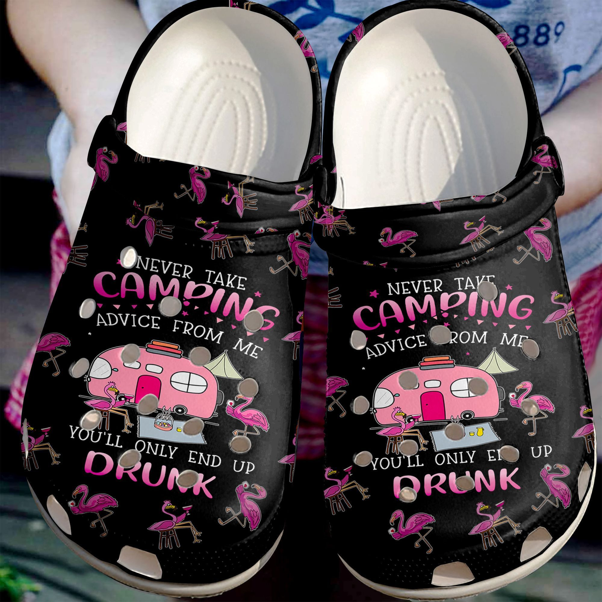 Camping Advices From Me Shoes Clog Flamingo And Bus Camp Crocs Crocbland Clog