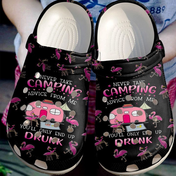 Camping Advices From Me Shoes Flamingo And Bus Camp Crocs Clog