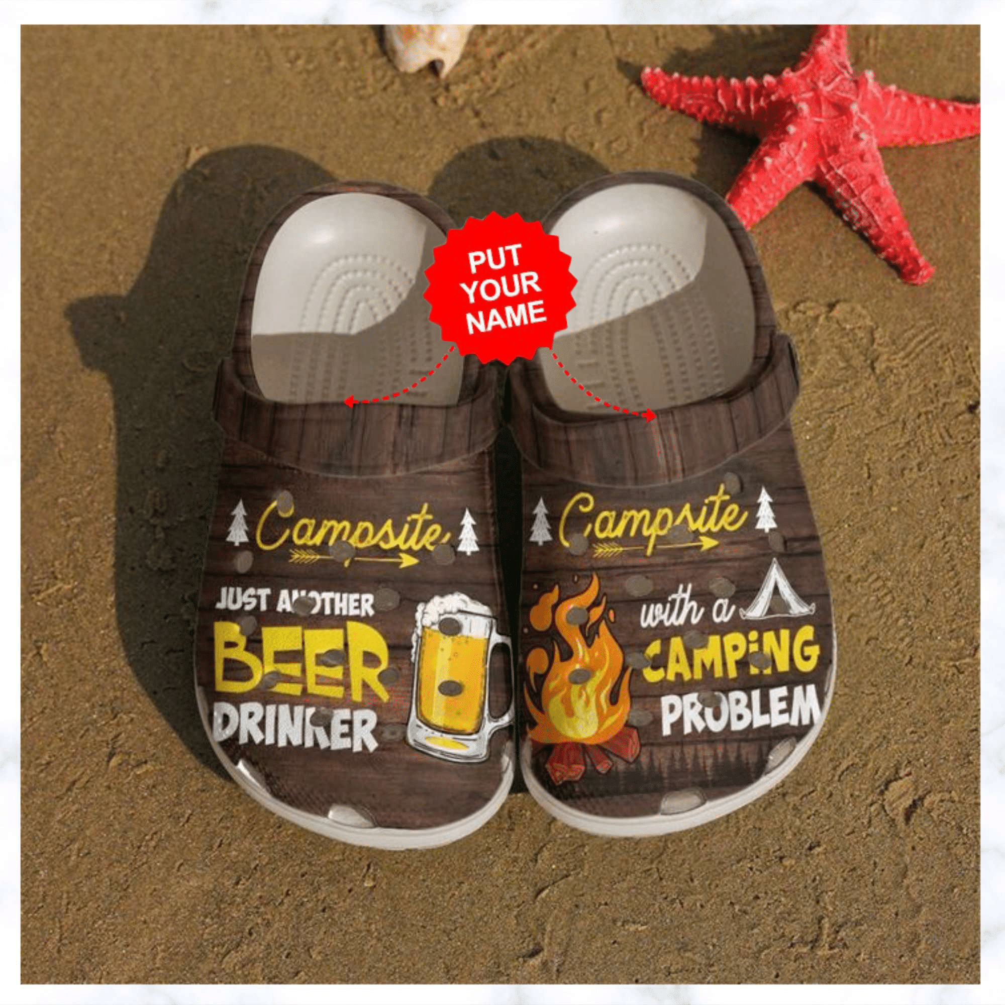 Camping Beer And Campfire Crocs Clog Shoes Best Gifts For Camper Camping Crocs