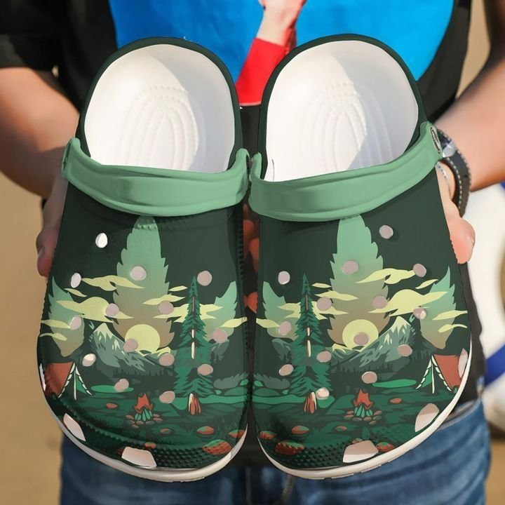 Camping Camp Life Crocs Clog Shoes