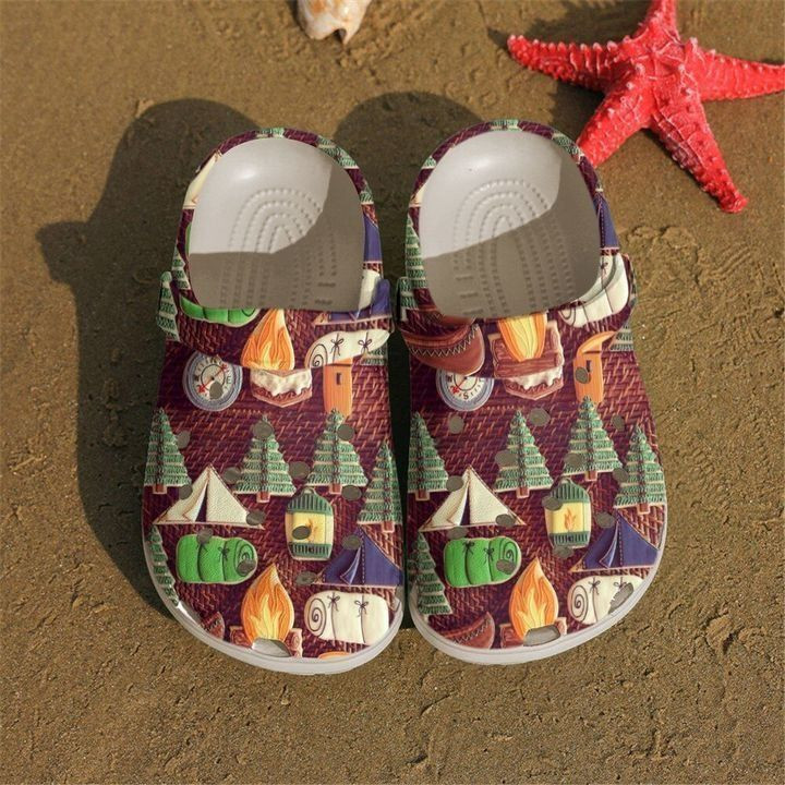 Camping Cookies Crocs Classic Clogs Shoes