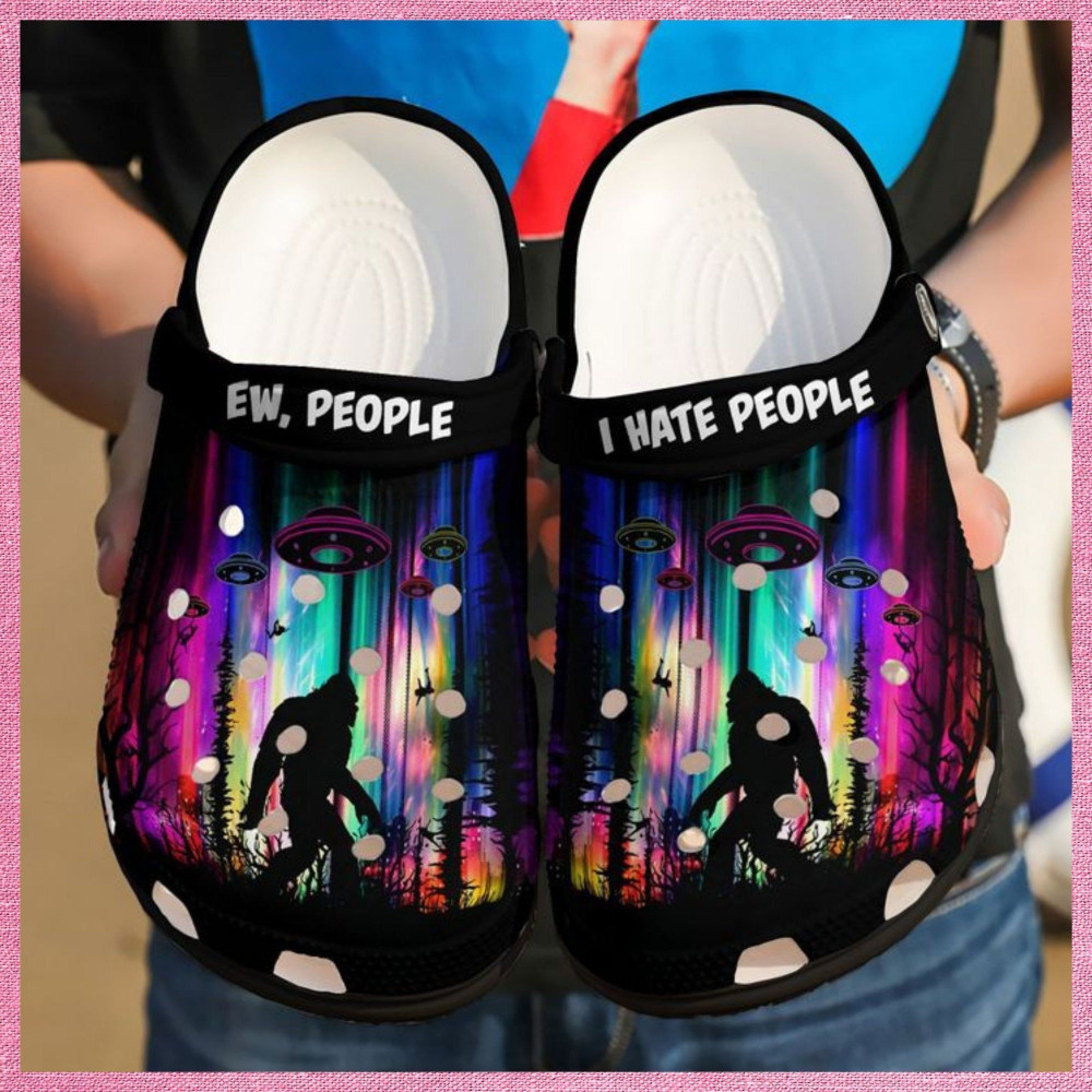 Camping Ew People I Hate People For Men And Women Gift For Fan Classic Water Rubber Crocs Clog Shoes Comfy Footwear