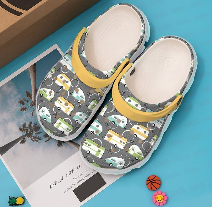 Camping Happy Campers Crocs Classic Clogs Shoes