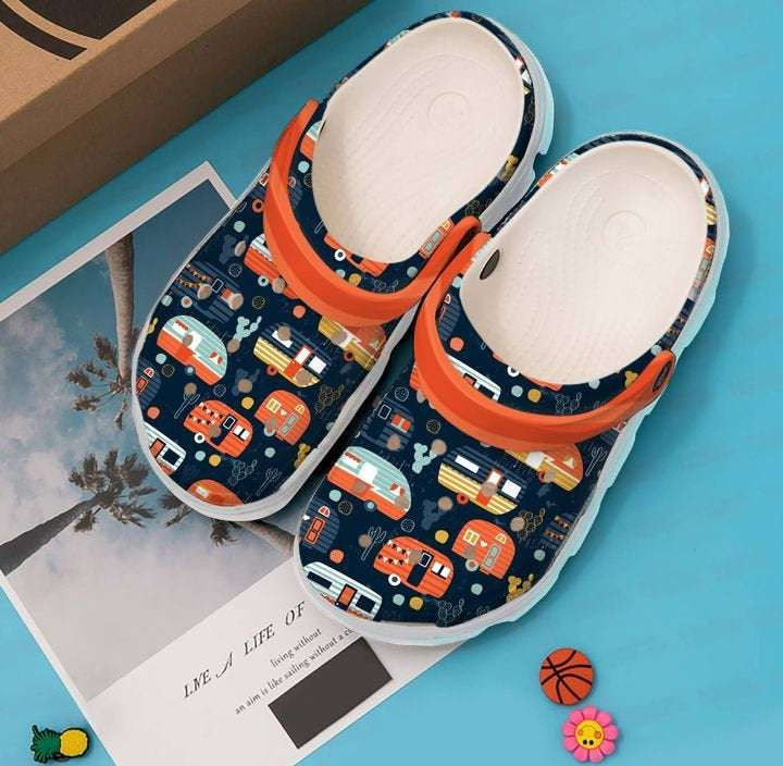 Camping Happy Campers For Men And Women Gift For Fan Classic Water Rubber Crocs Clog Shoes Comfy Footwear