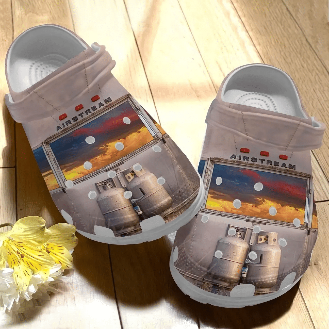 Camping Personalize Clog Custom Crocs Fashionstyle Comfortable For Women Men Kid Print 3D Whitesole Airstream