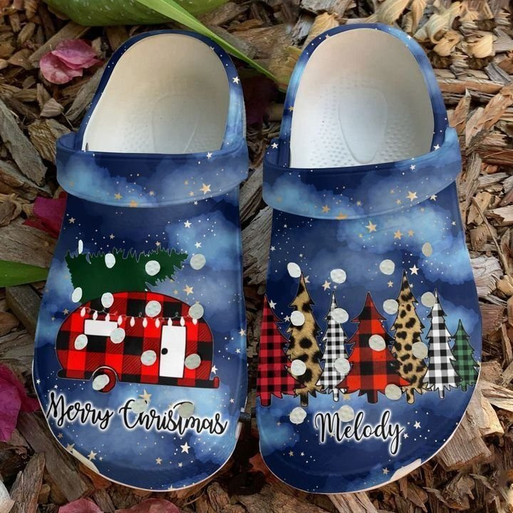 Camping Personalized Christmas Crocs Clog Shoes