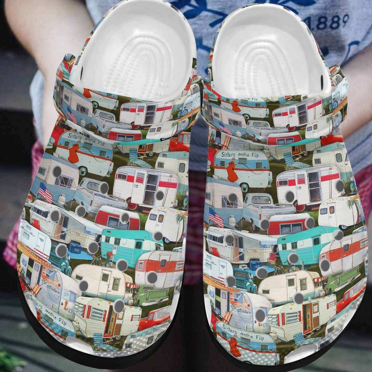 Camping Personalized Clog Custom Crocs Comfortablefashion Style Comfortable For Women Men Kid Print 3D Campground