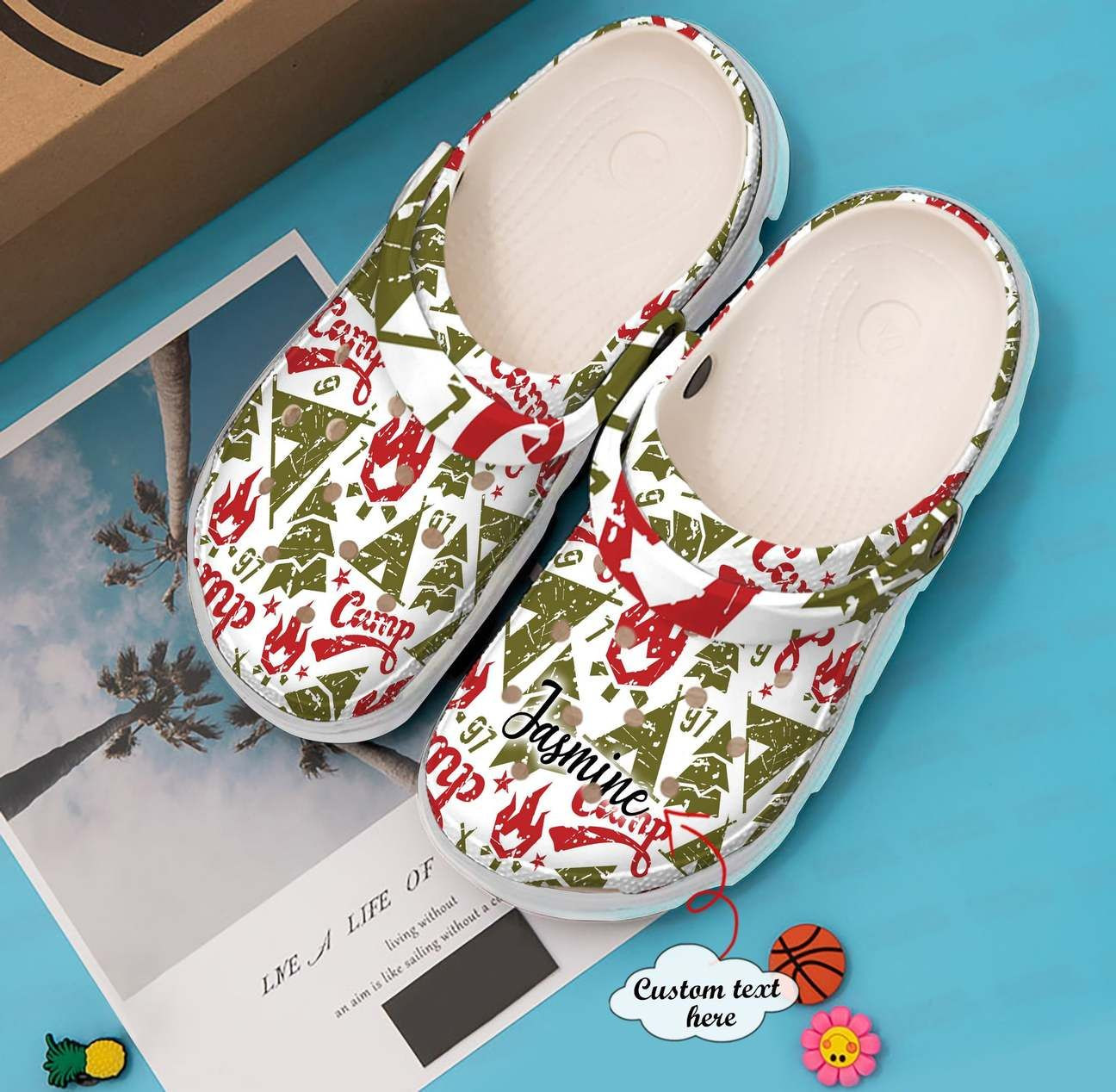 Camping Personalized Clog Custom Crocs Comfortablefashion Style Comfortable For Women Men Kid Print 3D Camping Pattern