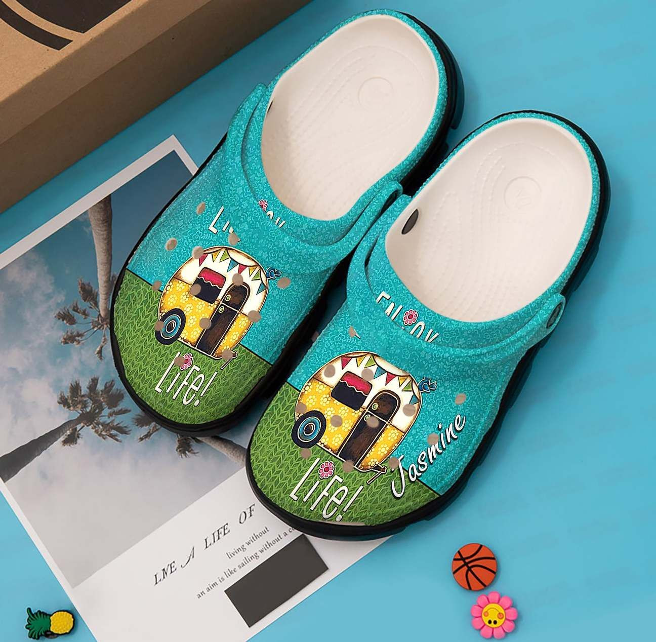 Camping Personalized Clog Custom Crocs Comfortablefashion Style Comfortable For Women Men Kid Print 3D Enjoy Life