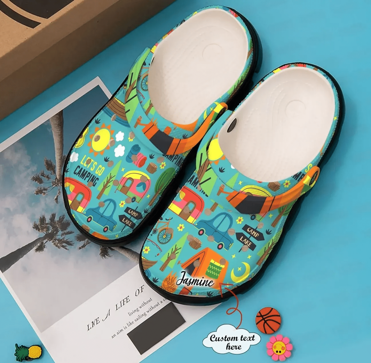 Camping Personalized Clog Custom Crocs Comfortablefashion Style Comfortable For Women Men Kid Print 3D LetS Go Camping