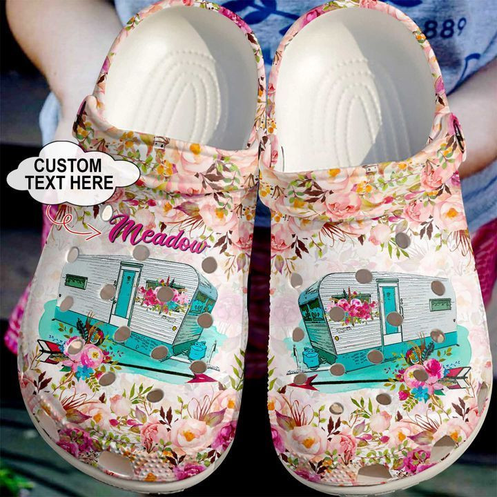 Camping Personalized Happy Camper Crocs Clog Shoes