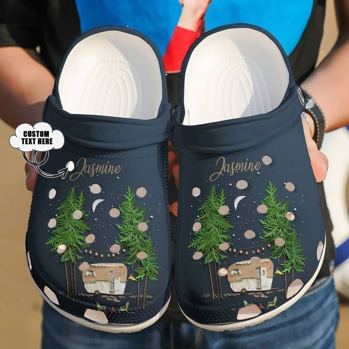 Camping Personalized Love Crocs Clog Shoes