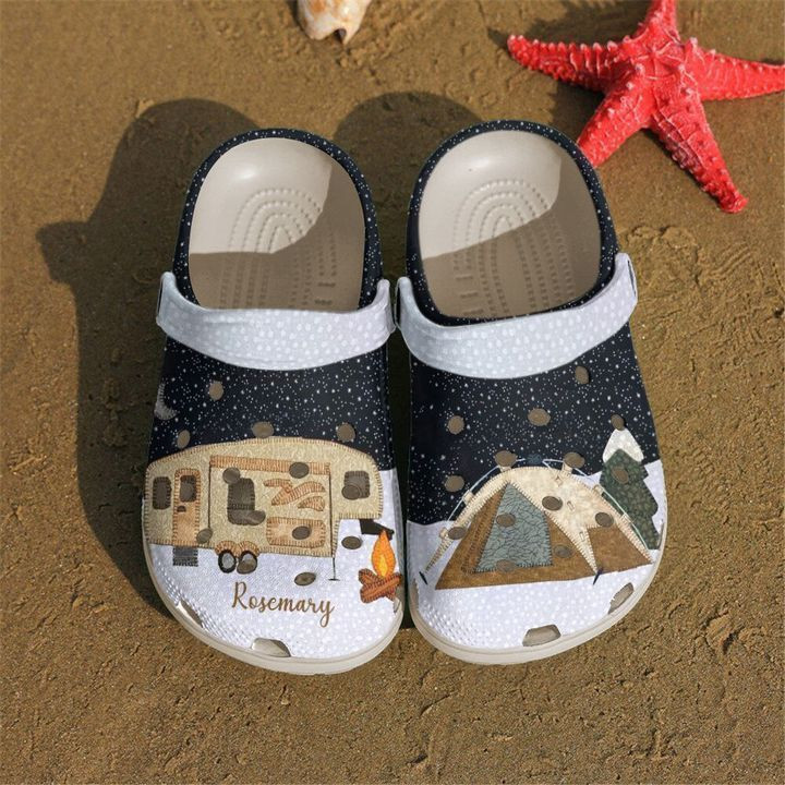 Camping Personalized Winter Crocs Classic Clogs Shoes