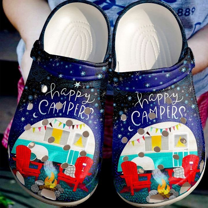 Camping Starry Camper Crocs Clog Shoes