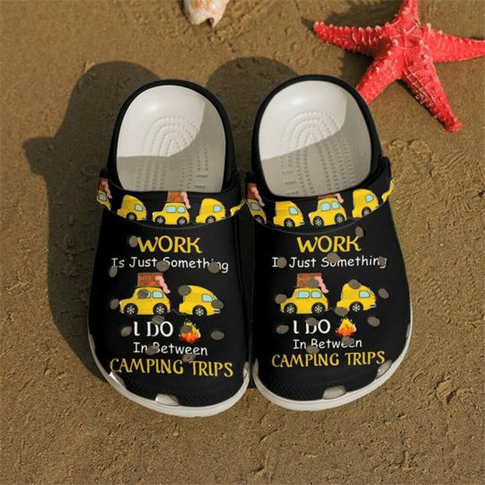 Camping Trips Work Camper Van Personalized 5 Gift For Lover Rubber Crocs Clog Shoes Comfy Footwear