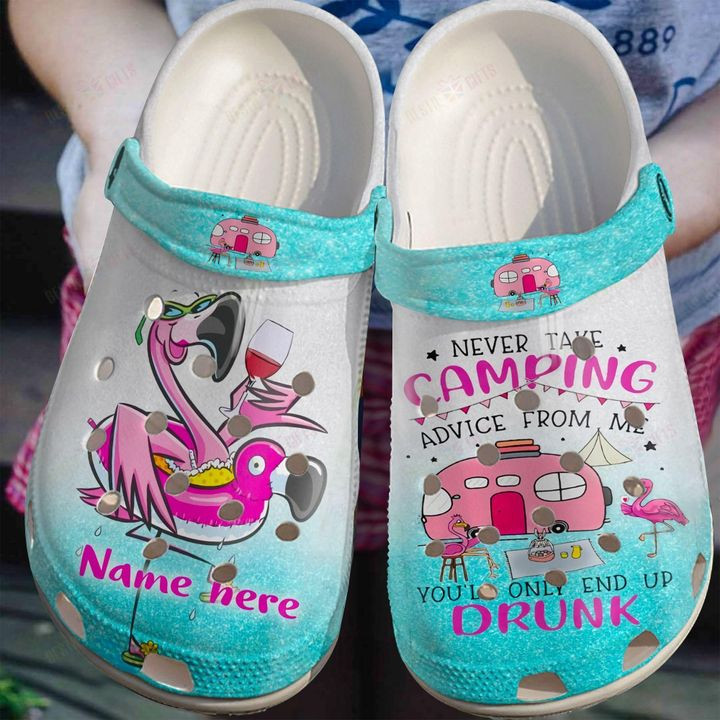 Camping White Sole Personalized End Up Crocs Classic Clogs Shoes