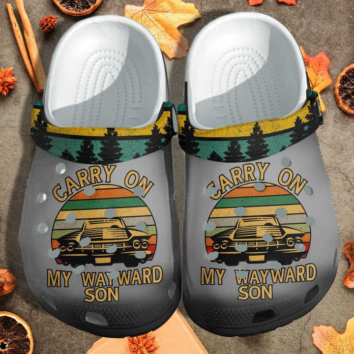 Carry On My Wayward Son Crocs Classic Clogs Shoes