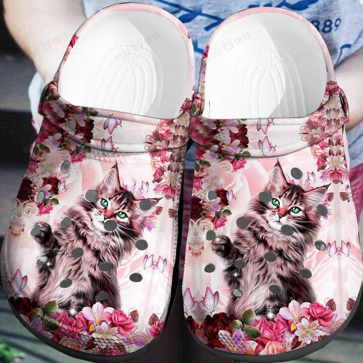 Cat Crocs Classic Clogs Shoes