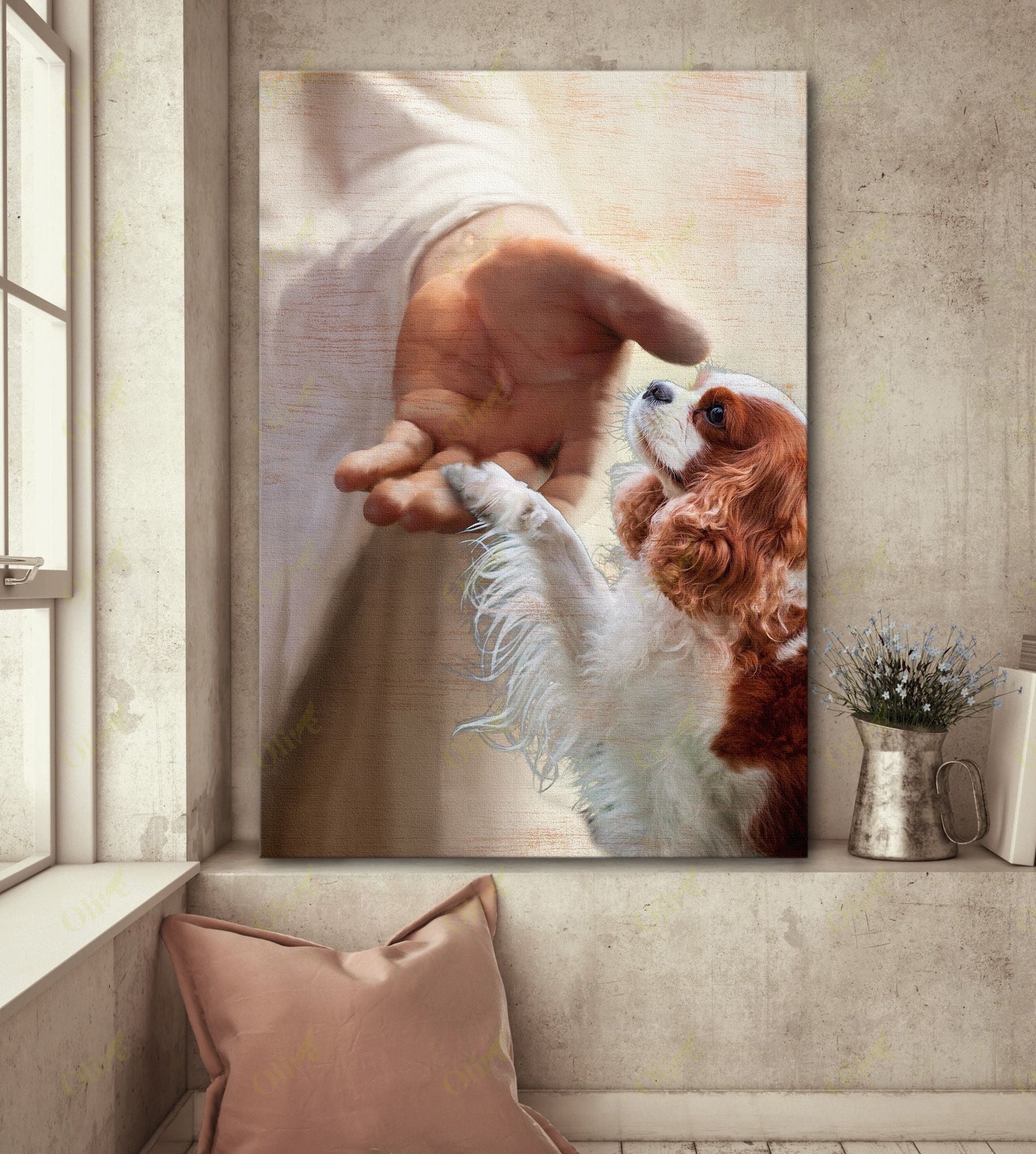 Cavalier King Charles Spaniel - Take My Hand Poster And Canvas Art Wall Decor