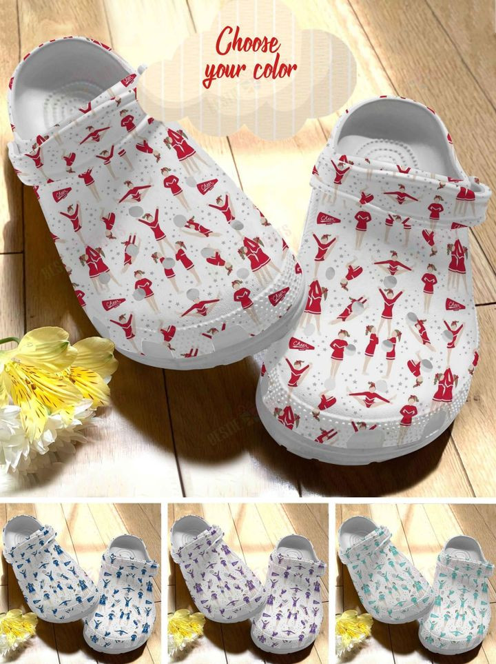 Cheerleader Lovely Cheerleading Pattern Crocs Classic Clogs Shoes