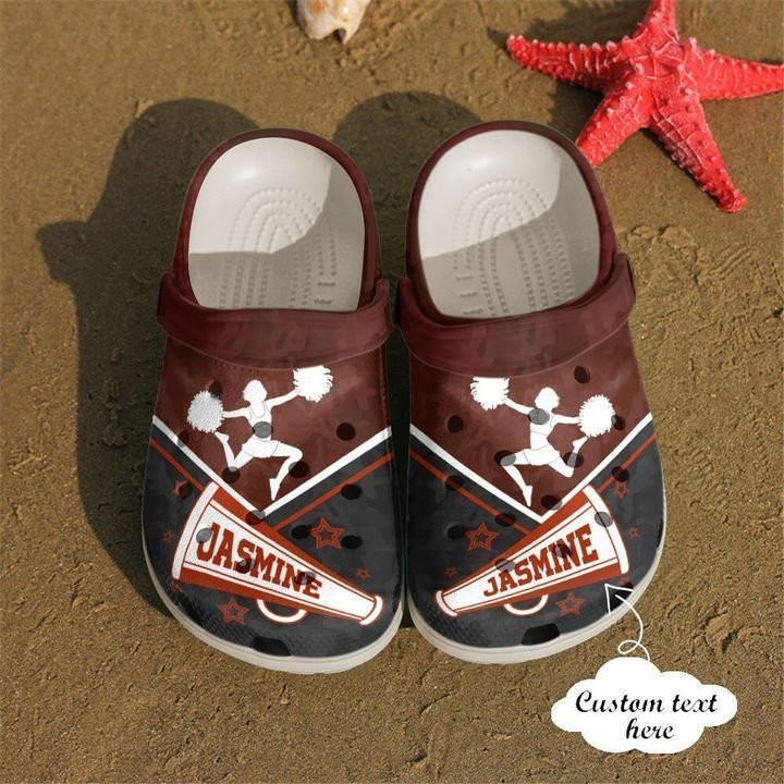 Cheerleader Personalized Cheerleading Girl Crocs Classic Clogs Shoes