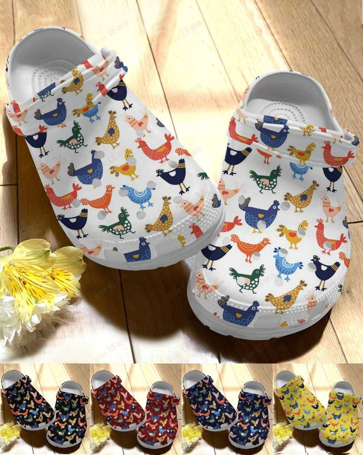 Chicken Colorful Chicken 5 Colors Crocs Classic Clogs Shoes
