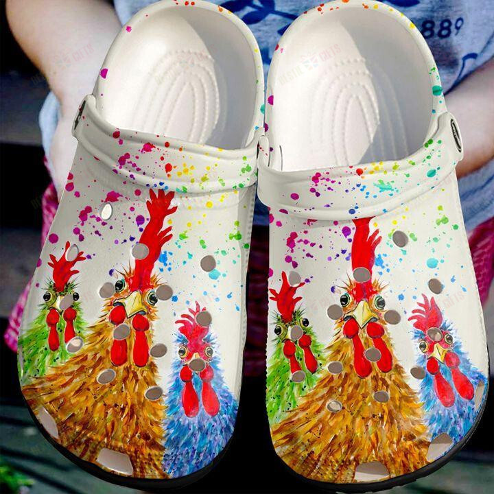Chicken Crocs Classic Clogs Shoes