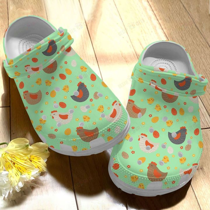 Chicken Cute Chickens Pattern Crocs Classic Clogs Shoes