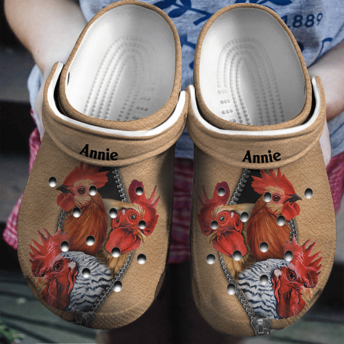 Chicken From Zipper Bag Personalized Shoes Crocs Clogs Gifts For Men Women