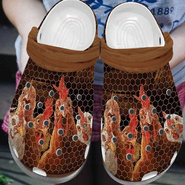 Chicken Is Awesome Crocs Classic Clogs Shoes