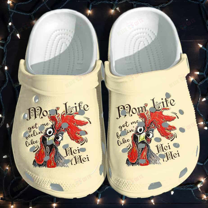 Chicken Mom Life Crocs Classic Clogs Shoes