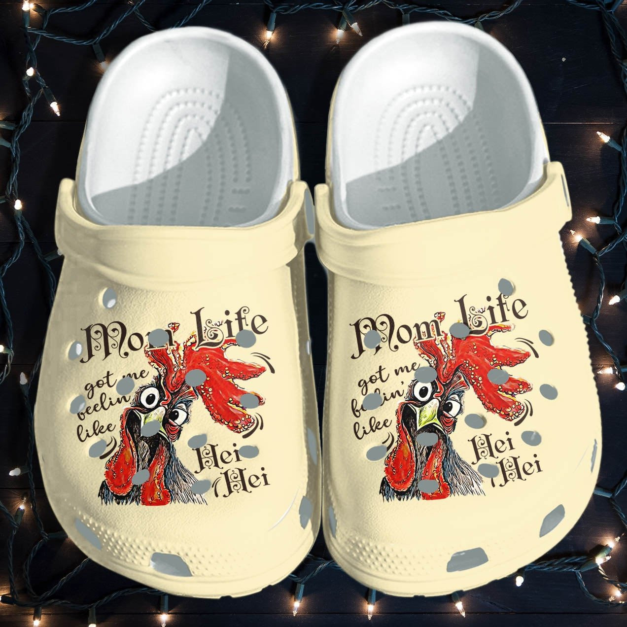 Chicken Mom Life Crocs - Farmer Life Chicken Wear Shoes Gifts Mothers Day 2022