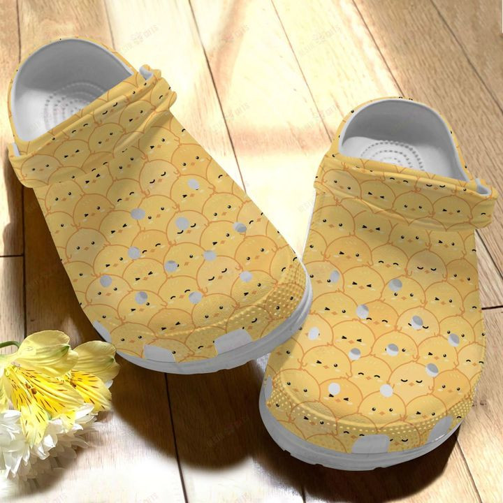 Chicken White Sole Little Yellow Crocs Classic Clogs Shoes