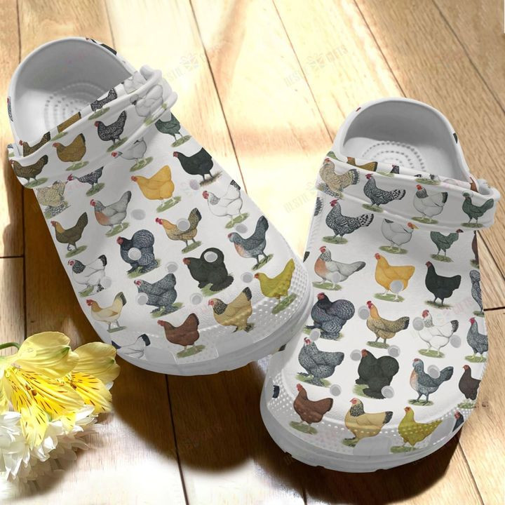 Chicken White Sole Types Of Chicken Crocs Classic Clogs Shoes