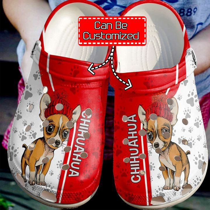 Chihuahua Love Red Crocs Crocs Clog Shoes Dog Crocs