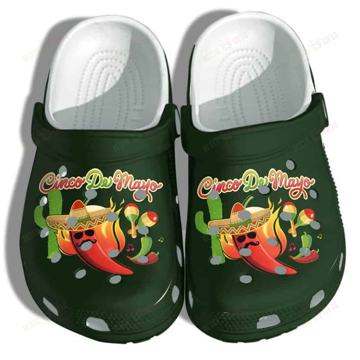 Chilli Peppers Mexico Cactus Cino De Mayo Crocs Classic Clogs Shoes