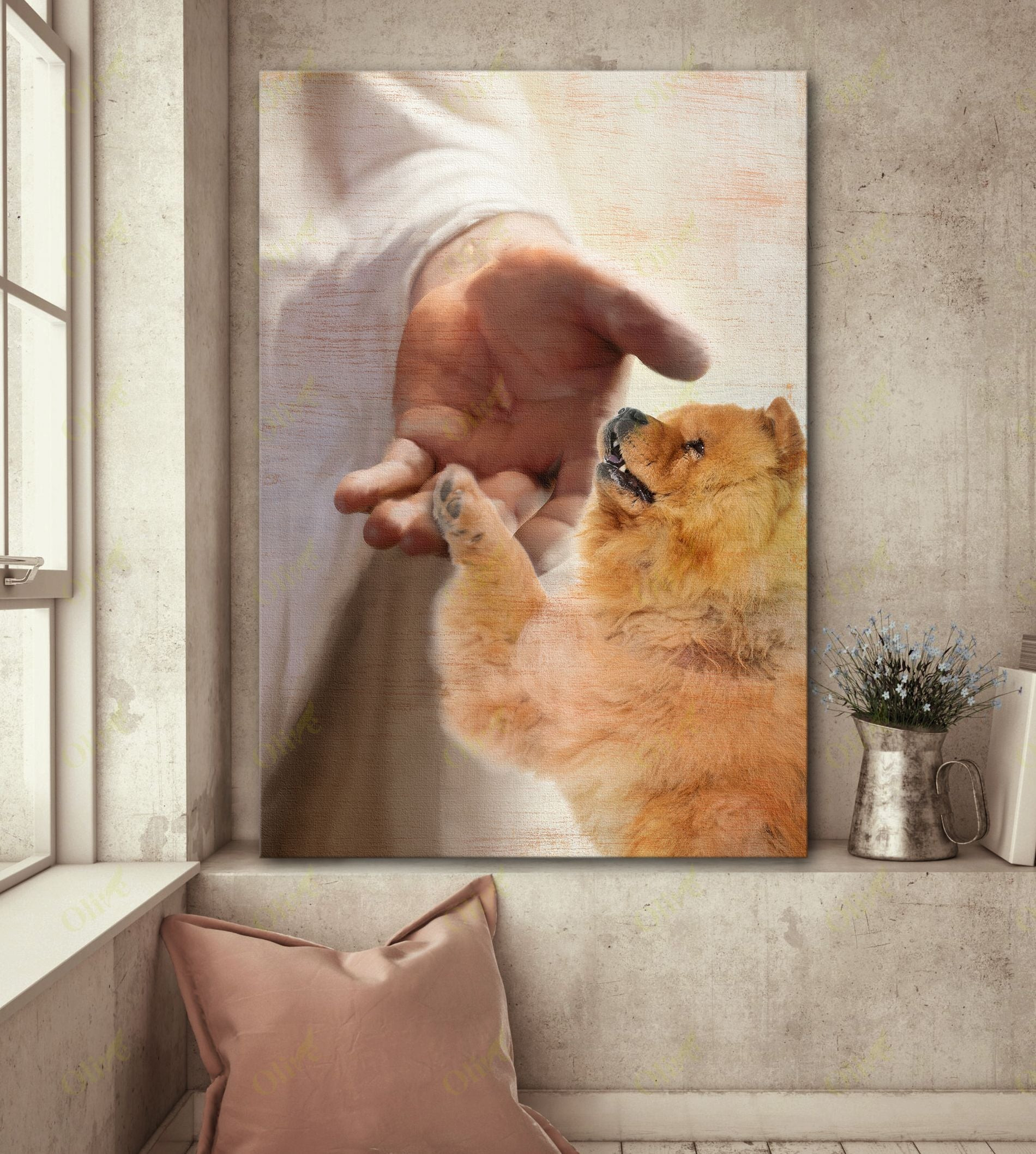 Chow Chow - Take My Hand Poster And Canvas Art Wall Decor