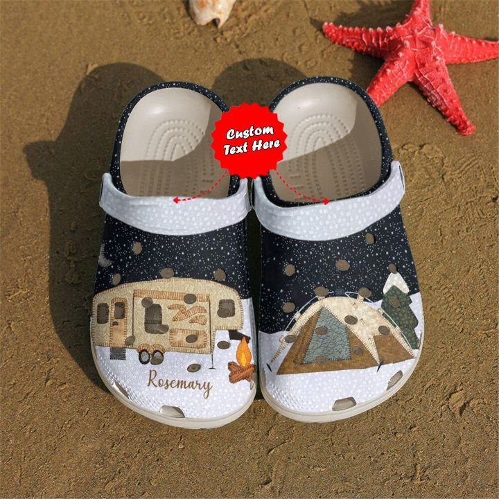 Christmas Crocs Camping Personalized Winter Clog Shoes Thanksgiving Christmas