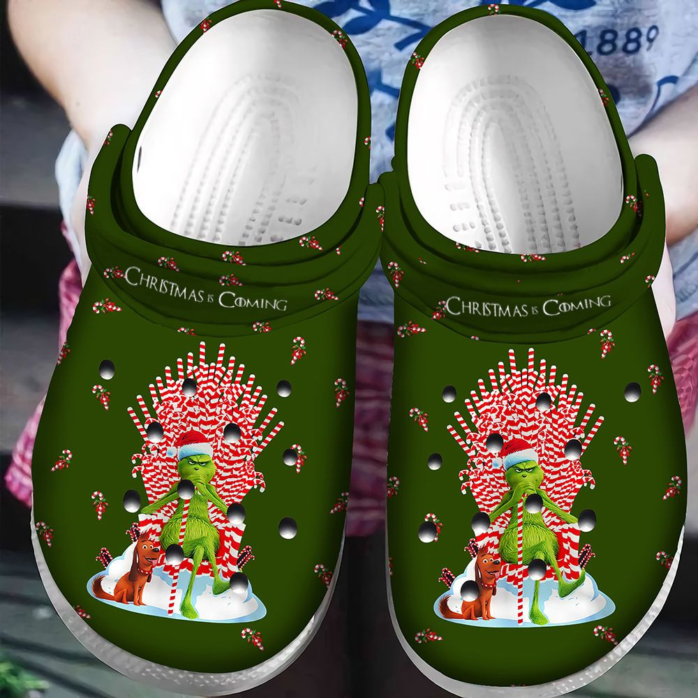 Christmas Is Coming Grinch Crocs Classic Clogs Shoes