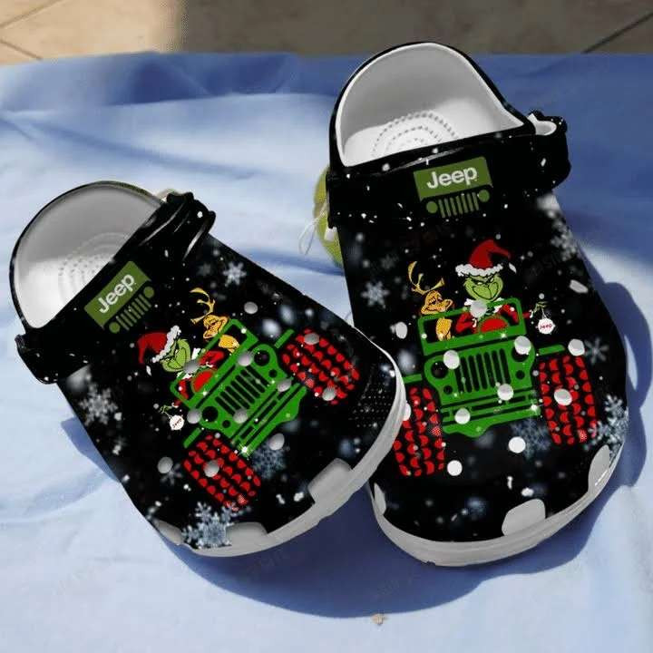 Christmas Jeep Crocs Crocband Clog Shoes For Jeep Lover