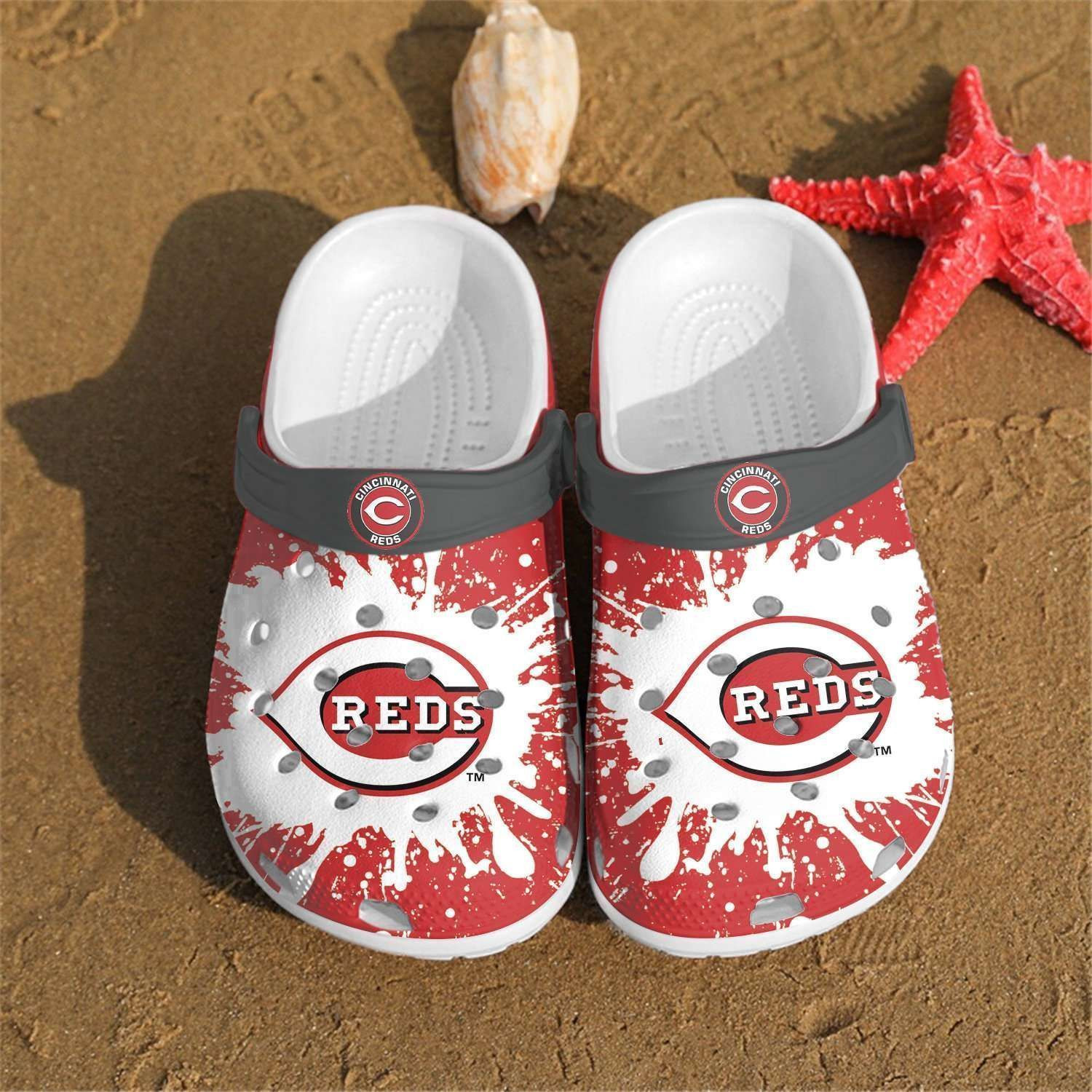 Cincinnati Reds Gift For Mlb Fans Rubber Crocs Clog Shoescrocband Clogs Comfy F