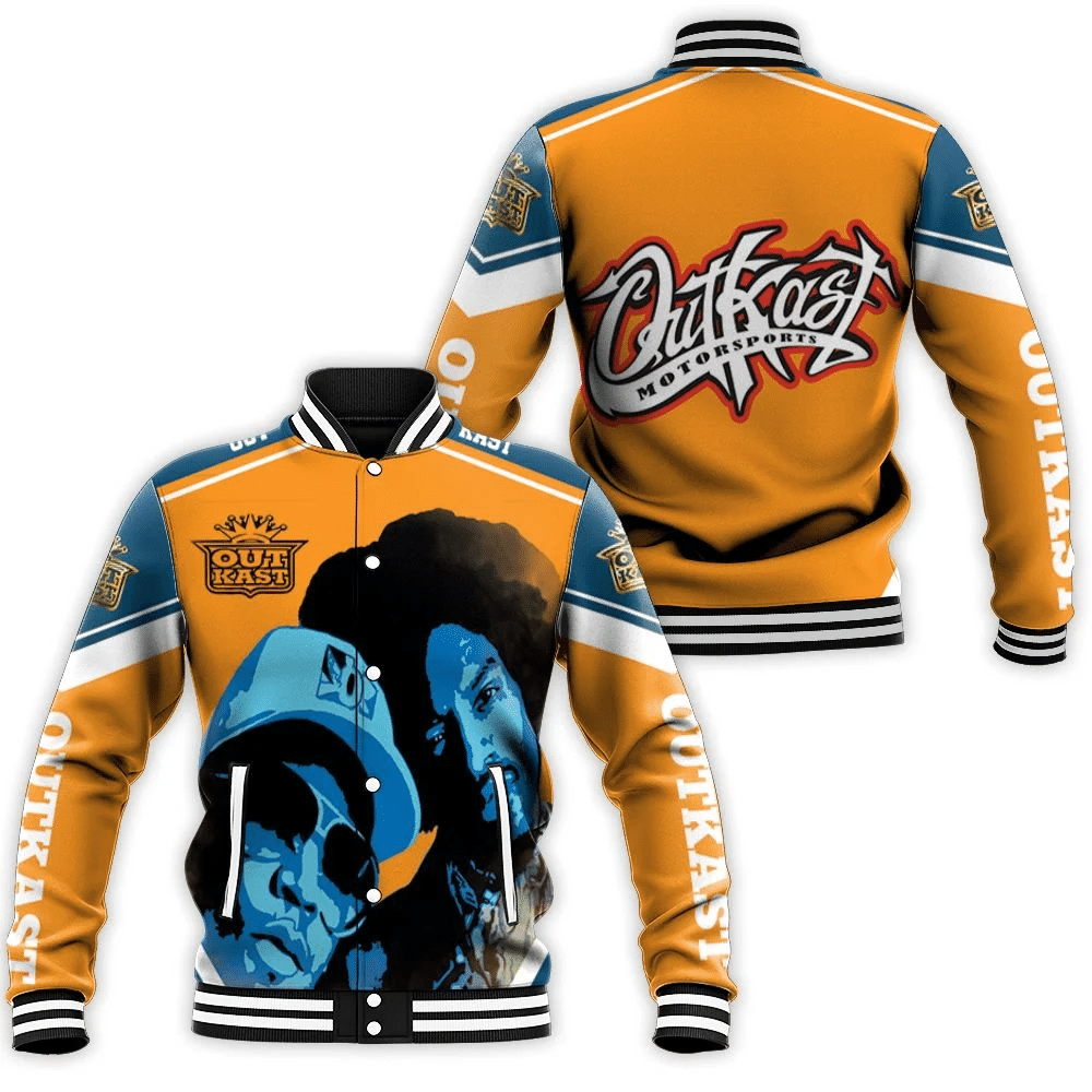 Classic Outkast Portrait Outkast Baseball Jacket for Men Women