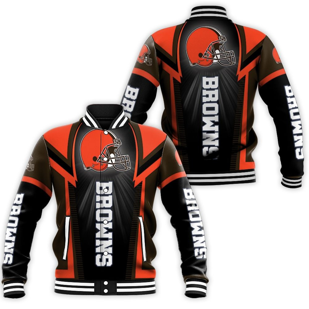 Cleveland Browns For Fan Baseball Jacket for Men Women