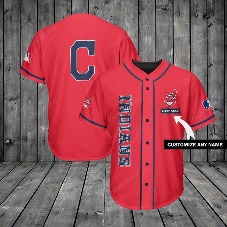Cleveland Indians Personalized Baseball Jersey Shirt 212, Unisex Jersey Shirt for Men Women
