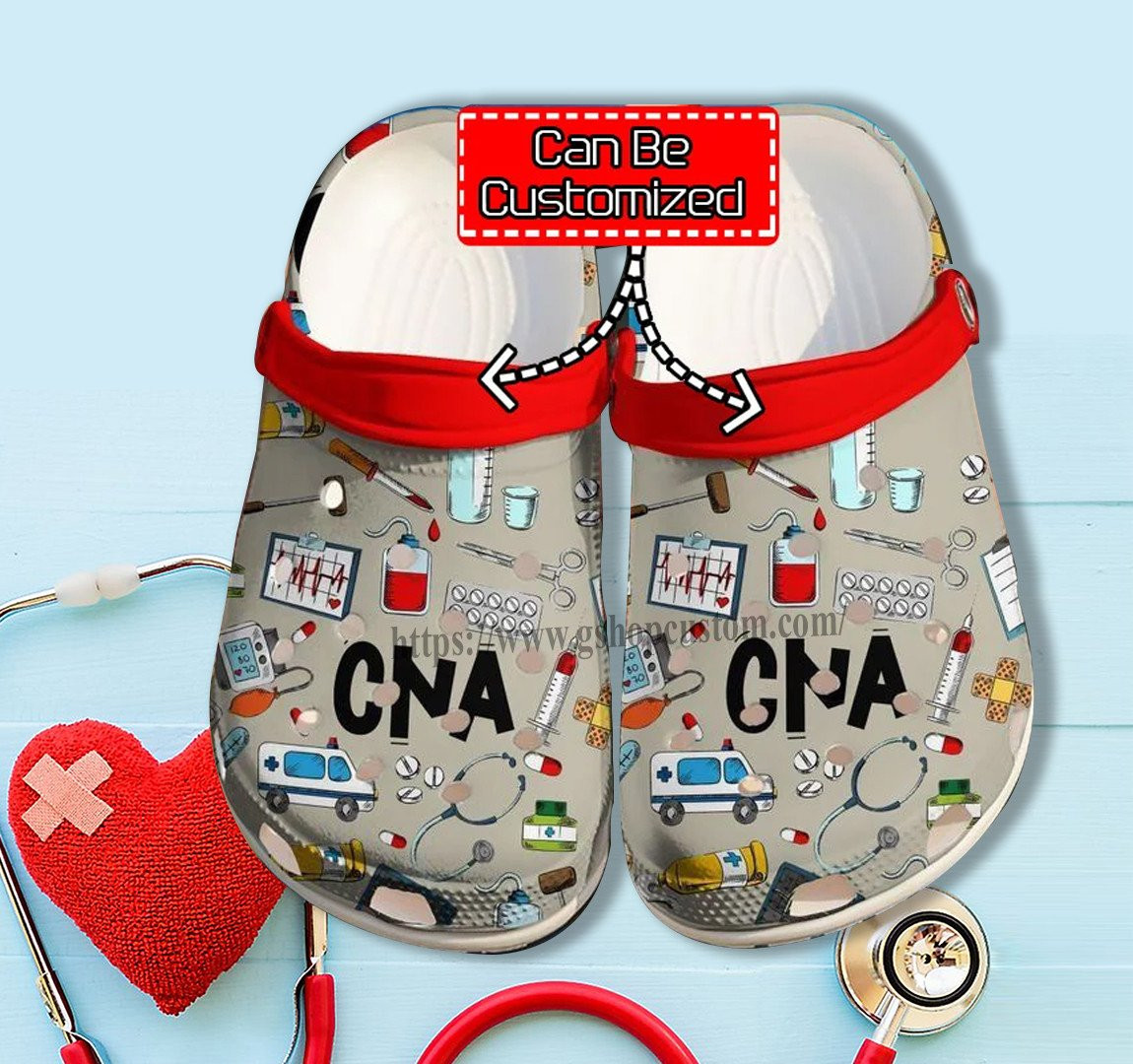 Cna Nurse Medical Item Chibi Cute Crocs Shoes Gift Wife Daughter - Cna Shoes Croc Clogs Customize