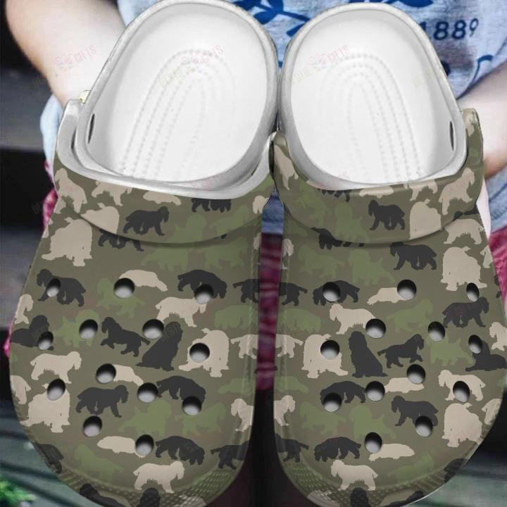 Cocker Spaniel Camo Crocs Classic Clogs Shoes