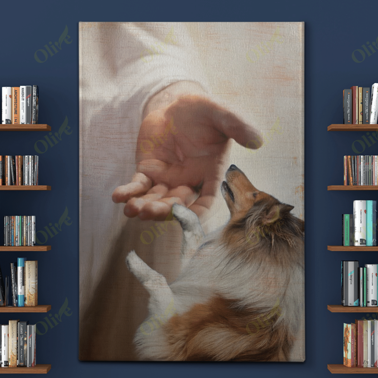 Collie - Take My Hand Canvas Collier Poster And Canvas Art Wall Decor